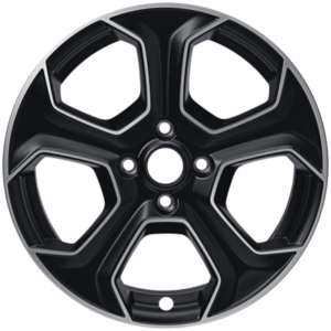 Platišče iz lahke zlitine 17" s 5 kraki, črne barve